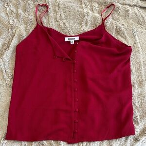 BB Dakota Burgundy Button-Front Cami